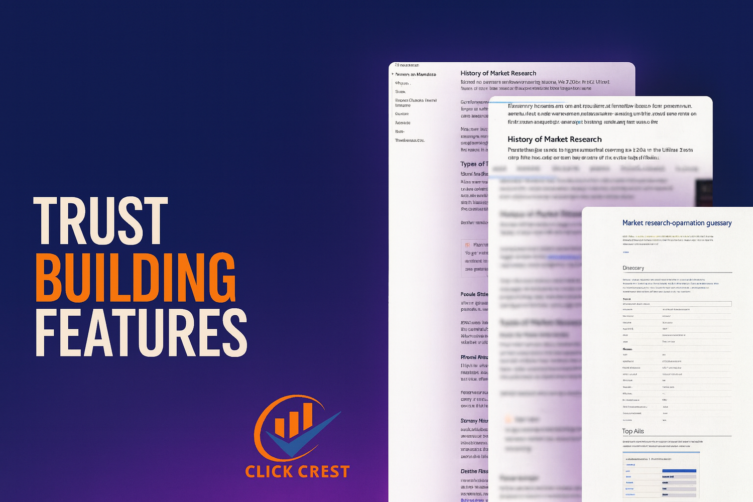 TRUST BUILDING FEATURES